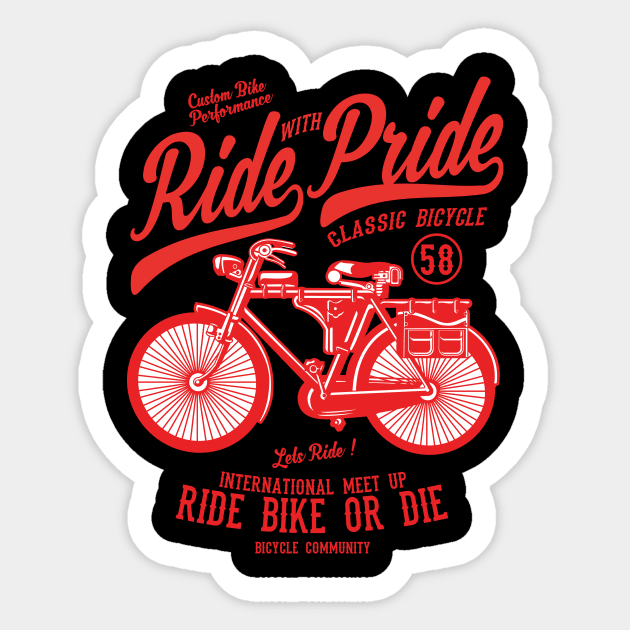 Ride Bike Sticker by lionkingdesign